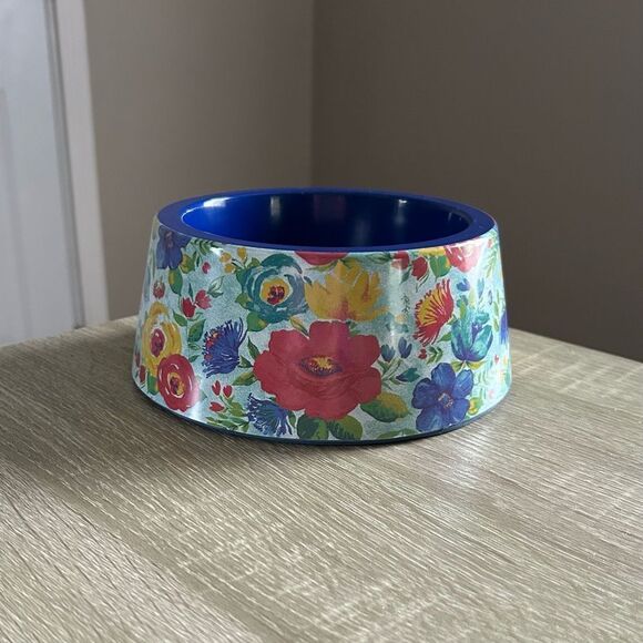 NEW … THE PIONEER WOMAN Floral Pet Bowl - Picture 2 of 4